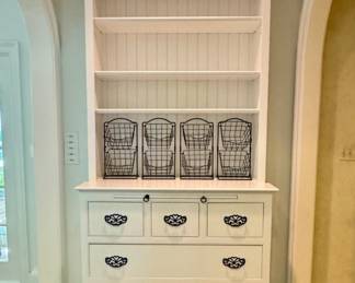 Custom built kitchen hutch (wire racks not available)