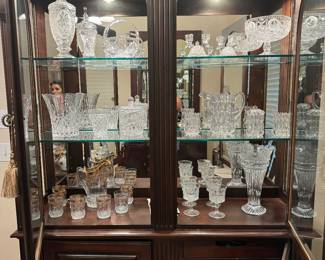 Crystal vases, glasses and bowls