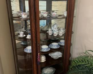 Antique curio cabinet