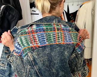 some fun clothing from vintage to modern.  Everyone needs an acid washed '80s jacket!