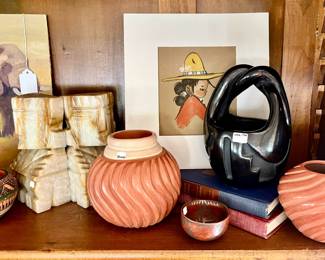 SANTA CLARA PUEBLO POTTERY.