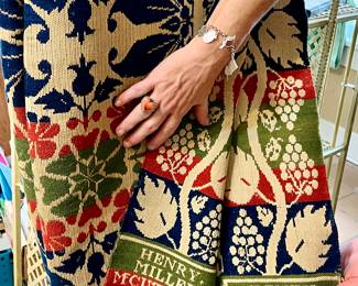 ANTIQUE 1852 SIGNED PRE CIVIL-WAR COVERLET IN FABULOUS CONDITION.