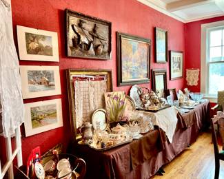 ART, SILVER, CRYSTAL, EAPG, LINENS.