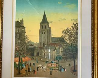 MICHEL DELACROIX HAND SIGNED PRINT.