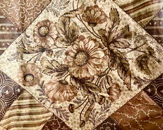 1850's antique chintz quilt out of collection.