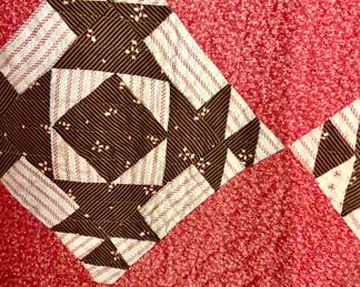 DOUBLE PINKS, MADDER BROWN, OLD!  ANTIQUE!