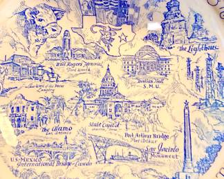 THE ALWAYS POPULAR VERNON KILNS TEXAS PLATE!