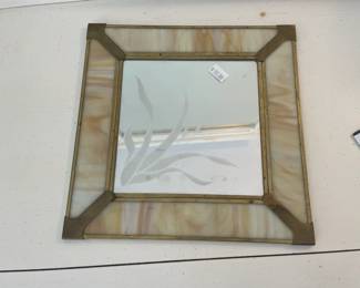 Crowning Touch Stained Glass Mirror 