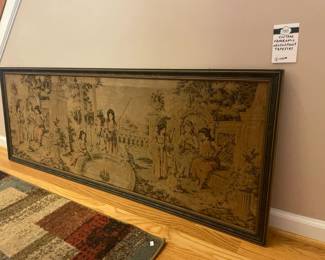 Vintage Paroramic Needlepoint tapestry