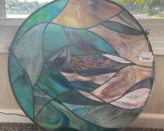 Stained Glass Style Hanging Circle 