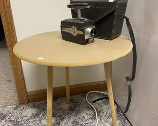 Bell and Howell Super 8 with Case , Side Table 