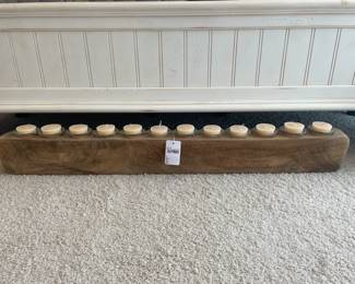 Wood 12 Candle Runner 