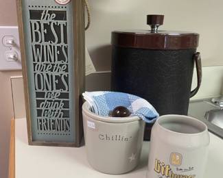 Bitburger Beer Stein , Dip Chiller, Light Up Wine Caddy