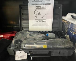 Central Pneumatic Ratchet/Impact Set 