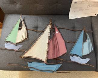 Decorative Metal Sailboat Art 