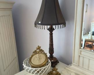 Syroco Cameo Wall Plaques, Table lamps