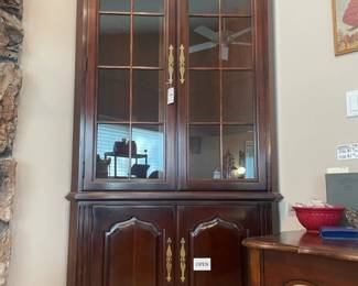 Traditional Corner Cabinet , Queen Anne Style Side Tables 