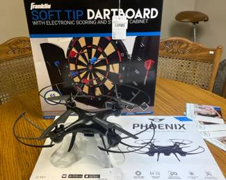 Phoenix Quadcopter Drone, Franklin Soft Tip Dartboard 
