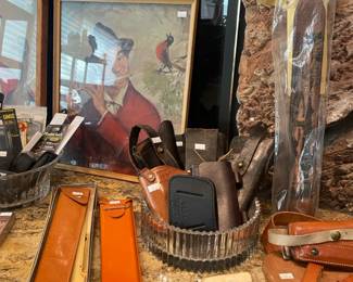 AA&E Gun Sling , Vintage Sears Gun Holster , US Boyt Gun Holster Sling Vintage Hunter Gun Holster Shoulder, NRA 1871 Holster Vintage Leather Holster 
Vintage Brauer Bros Holster 