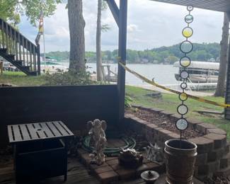 Various Outdoor Decor and Lawn Ornaments , Various Pick Axes, Hose Reel with Hose , Honda GCV190 Power Washer 