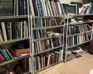 Lots of books! Plenty of coffee table books too! 