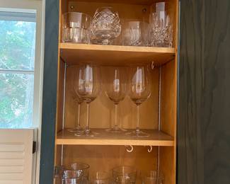 Lots and lots of wine glasses, various sizes boxed and ready to go! 