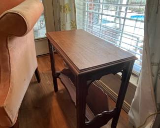 $60 Side table with magazine holder 13 D 23 D 23 H