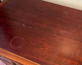 $80 Vaughn Basset night stand 2 drawer some scratches and water ring on one 24W 16D 28T