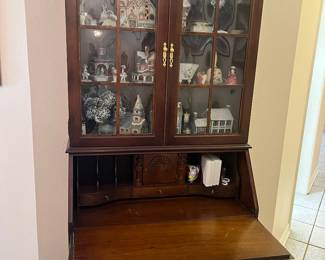 $300 secretary desk/curio 34W 16D 83T