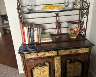 #2 - $295  - Bakers rack/cabinet  44wx80T