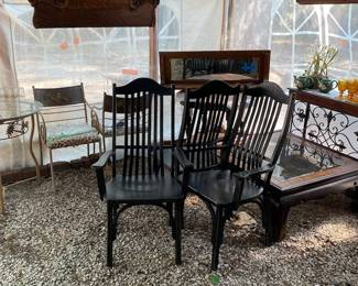 Chairs, Table & Oak Pieces