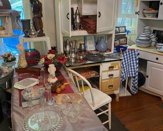 Hoosier Cabinet & Glassware