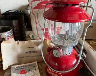 May be the cleanest Coleman 200A I have seen. Photos taken as it came out of the box. Incredible find. High end collectible.