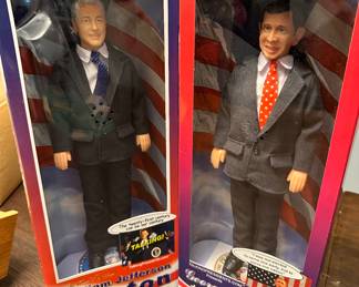 Clinton & Bush Dolls , new in box 