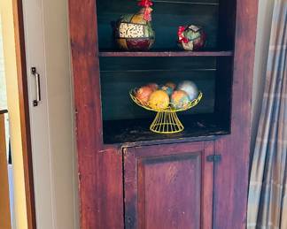 Wood corner cabinet
