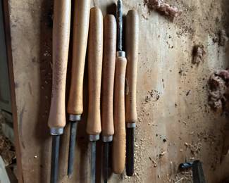 Lathe wood carving tools