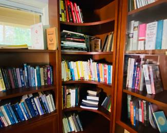 More Danish made solid wood bookshelves. There are so many great books on many topics.