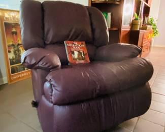 Leather recliner
