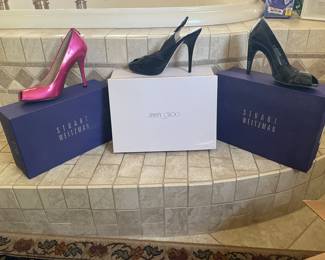 Designer shoes! Stuart Weitzman & Jimmy Choo, size 8.