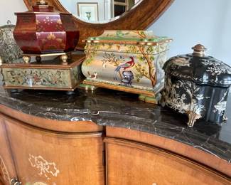 Collection of decorative boxes