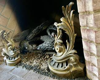 Two beautiful andirons