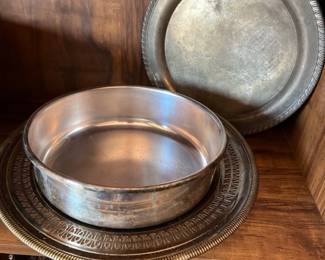 Vintage Silver Serving Trays