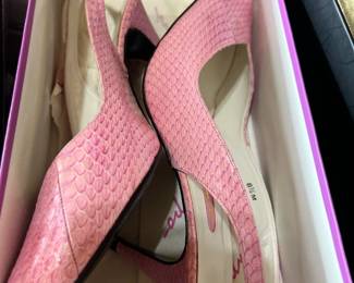 Snakeskin Slingback Pumps