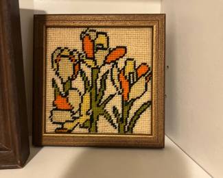 Vintage framed Needlepoint