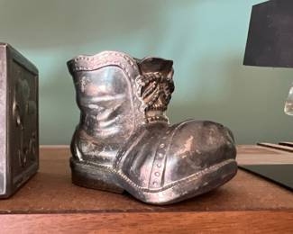 Carved Silver Shoe