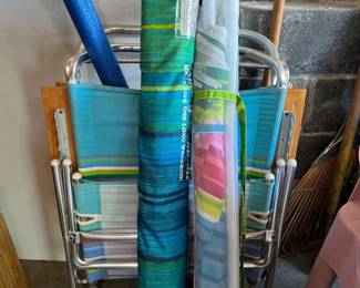 Beach umbrellas/chairs