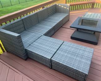 Outdoor Wicker Sectional 