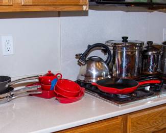 Assortment of pots and pans