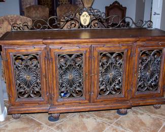 Beautiful intricate wooden server