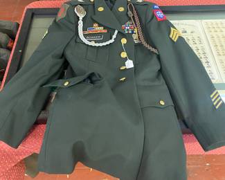 Bowker Grouping with Uniform and Medals (Purple Heart/Bronze Star)
